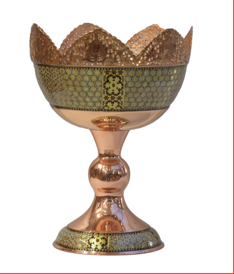 آجیل خوری مسی اصفهان‌کاری