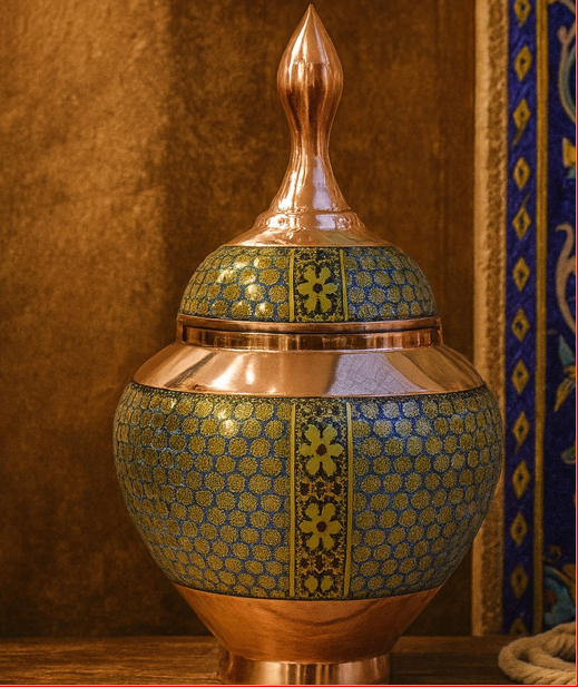 قندان سیبی اصفهان‌کاری - تصویر 1