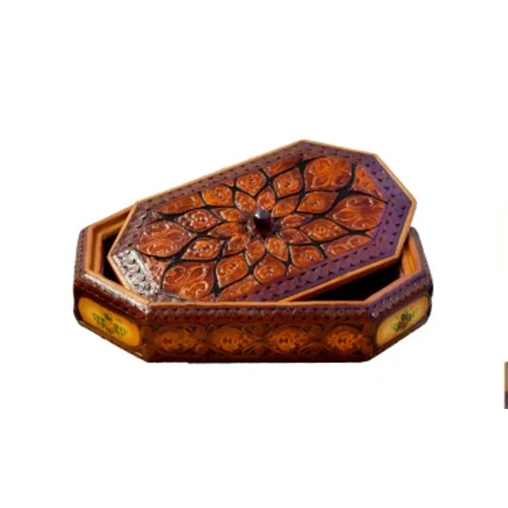 جعبه چرمی رومیزی