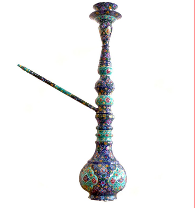 قلیان مسی میناکاری